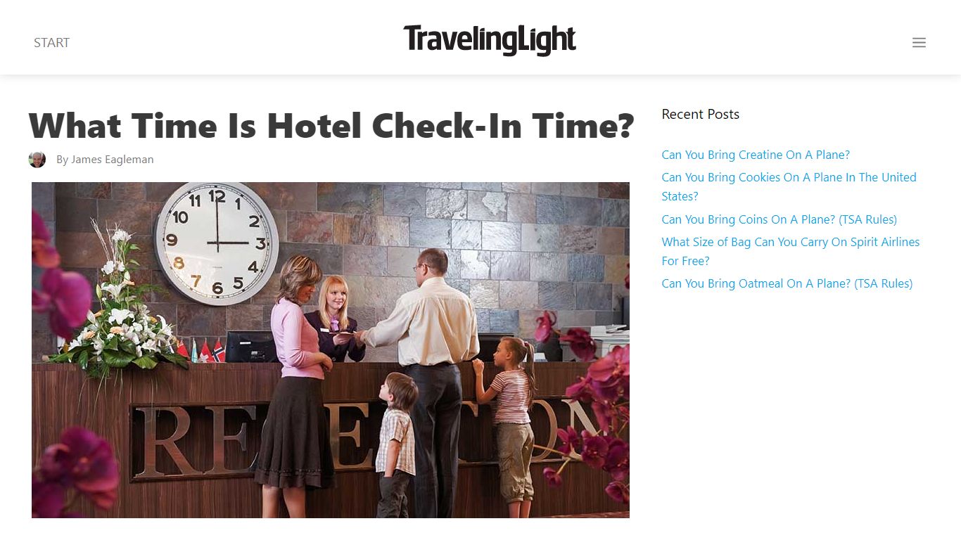 What Time Is Hotel Check-In Time? - Traveling Light