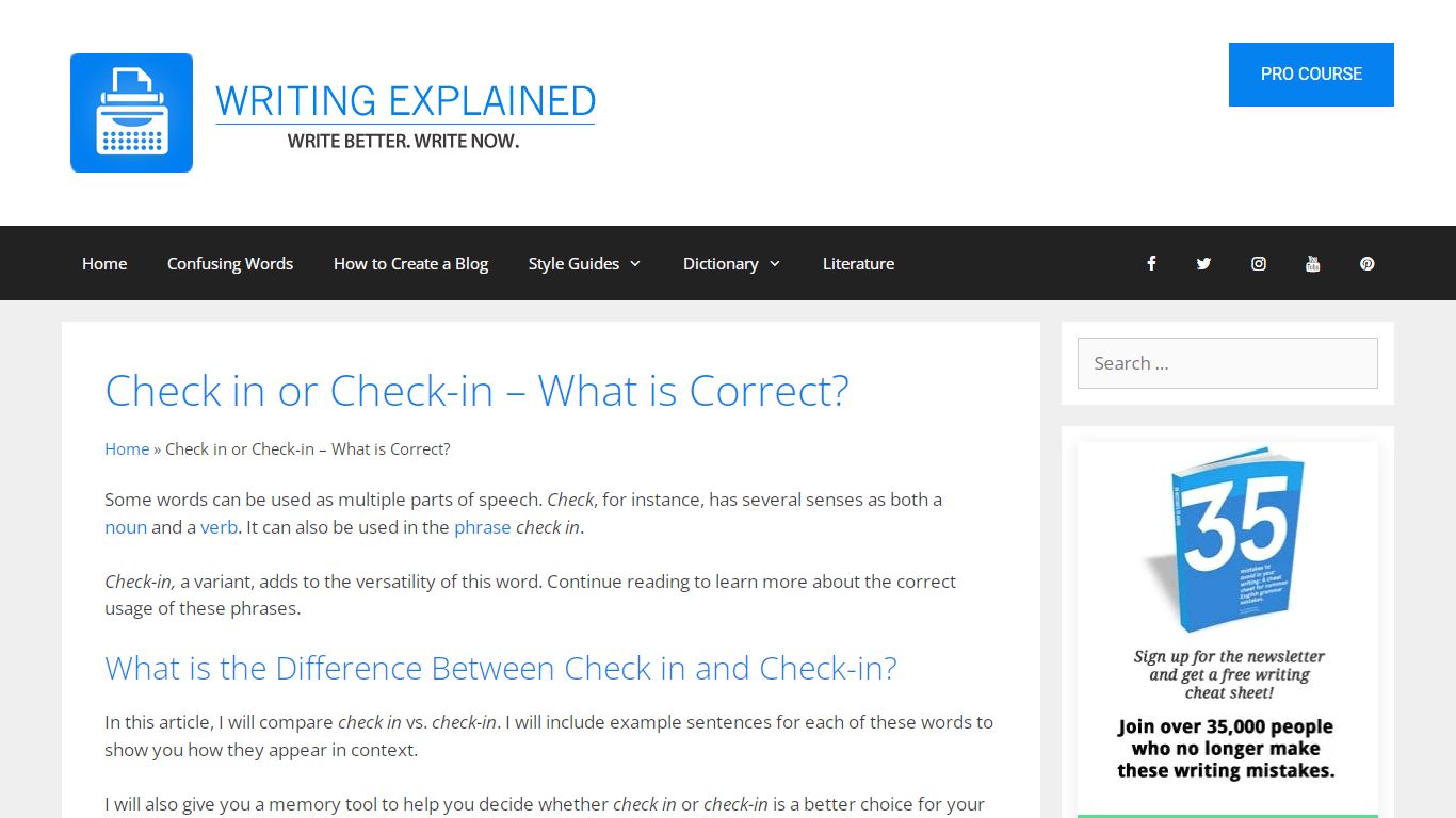 Check in or Check-in – What is Correct? - Writing Explained